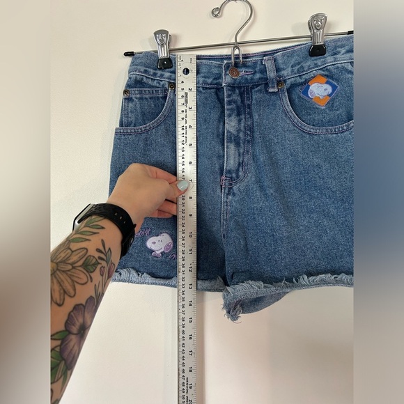 Vintage Snoopy High Rise Denim Shorts - Picture 2 of 11